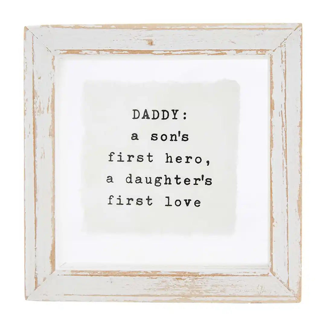 DADDY GLASS PLAQUE