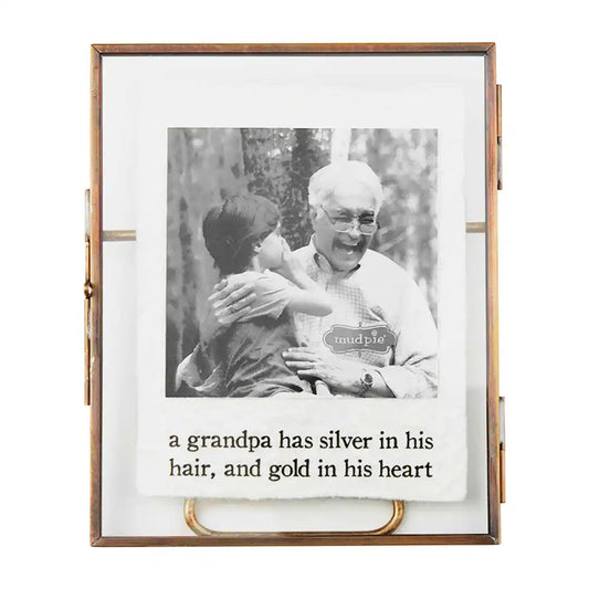 Grandpa Glass Brass Frame