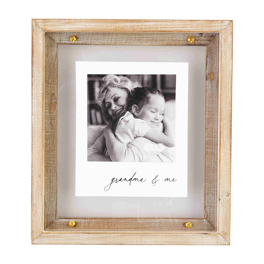 GRANDMA AND ME BRASS PICTURE FRAME