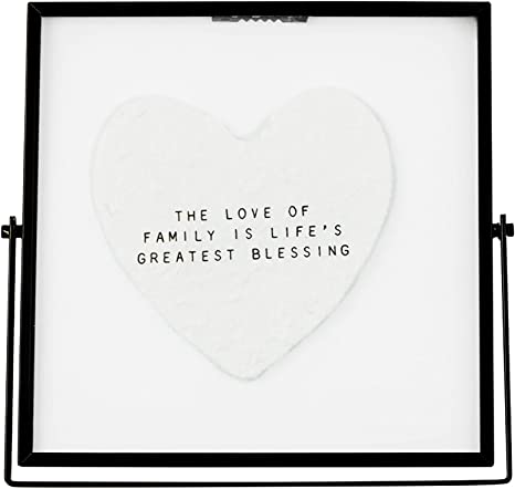 BLESSING HEART GLASS PLAQUE