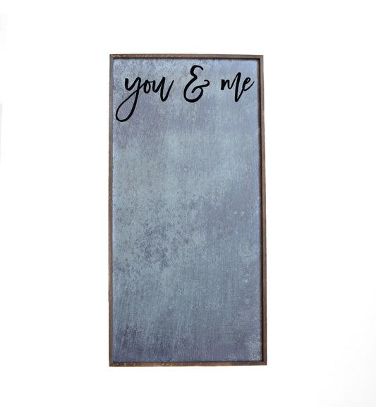12x24 Magnetic Photo Frame - You & Me Vertical