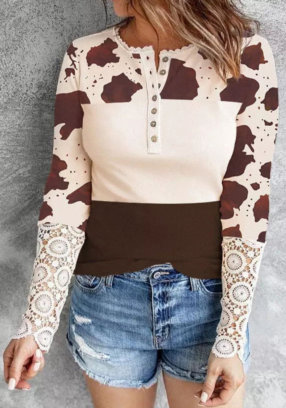 Cow print Top