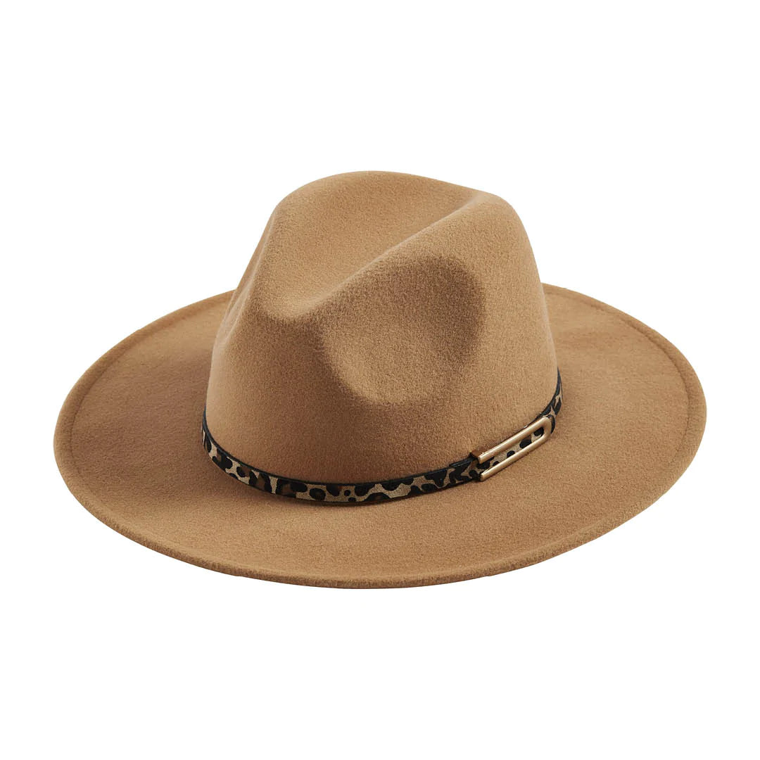 FEDORA WITH LEOPARD BAND