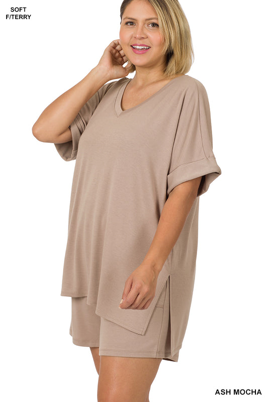 SOFT FRENCH TERRY LOUNGEWEAR SET