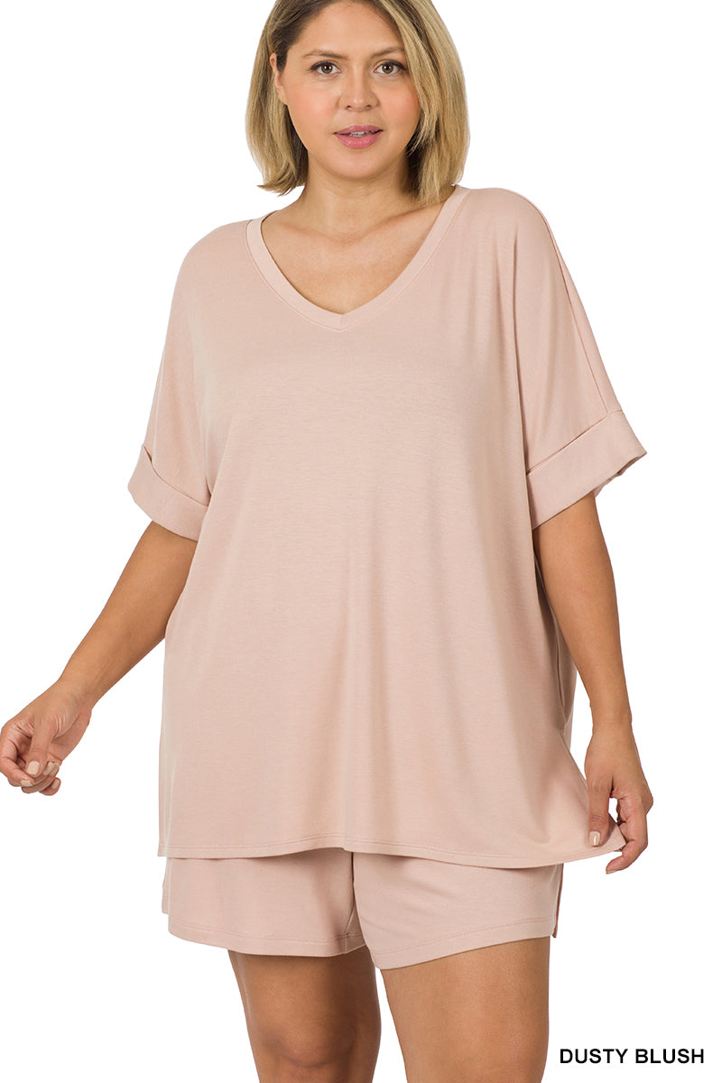 SOFT FRENCH TERRY LOUNGEWEAR SET