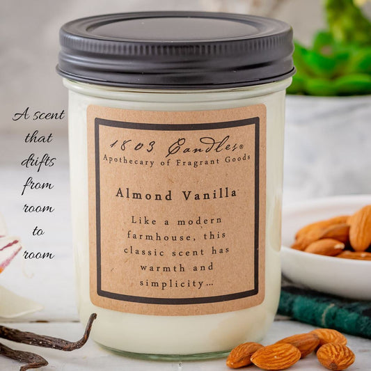 1803 Almond Vanilla Candle 14oz.