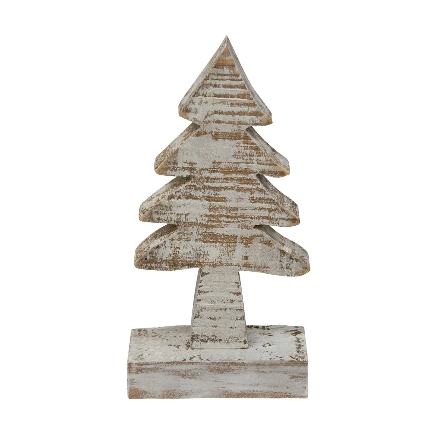 Distressed Wooden Tree 6 Inches