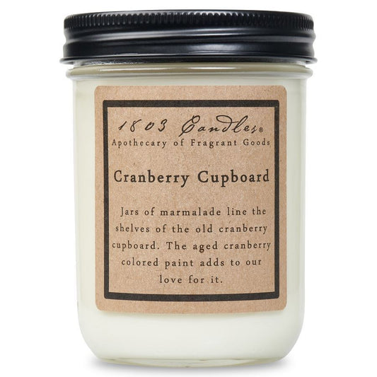 1803 Cranberry Cupboard Candle 14oz.