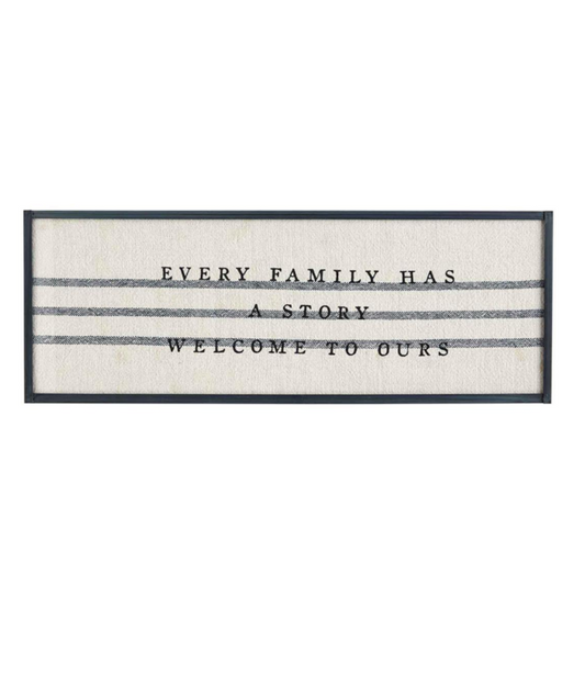 Family Story Grainsack Plaque