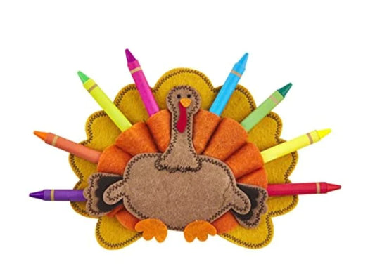 ORANGE TURKEY CRAYON HOLDER