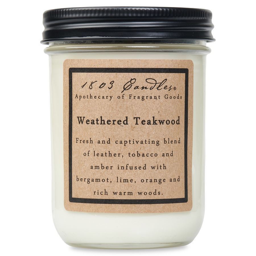 1803 Weathered Teakwood Candle 14oz.